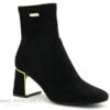 Les Tropeziennes DAM 44525 Noir-suede - Bottine Noire Talon Haut