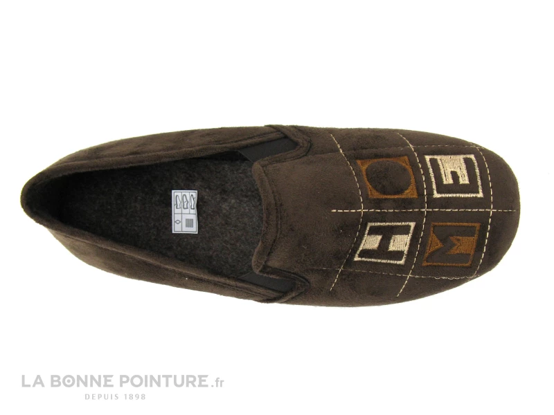 Koyuk 530776 Choco - Chausson Homme Velours Marron HOME 5 Koyuk 530776 Choco - Chausson Homme Velours Marron HOME – Image 3