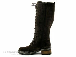 Elue Par Nous KOFOUR Marron Velours Croco - Botte Lacet Femme -LA BONNE POINTURE Soldes cd24607c73b9e66c561f35ea11d5d5ef img 3638.jpg 164350