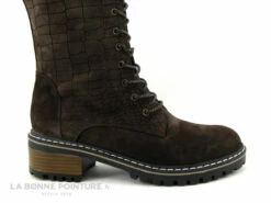 Elue Par Nous KOFOUR Marron Velours Croco - Botte Lacet Femme -LA BONNE POINTURE Soldes cd24607c73b9e66c561f35ea11d5d5ef img 3640.jpg 164353