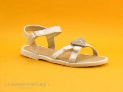 Wipop YOEUR - Blanc - Coeurs Strass - Sandale Fille