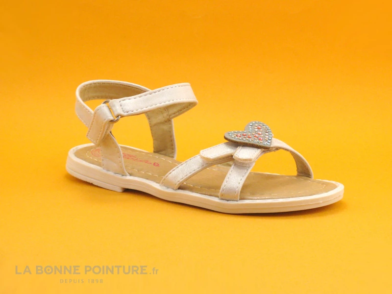 Wipop YOEUR - Blanc - Coeurs Strass - Sandale Fille 3 Wipop YOEUR - Blanc - Coeurs Strass - Sandale Fille