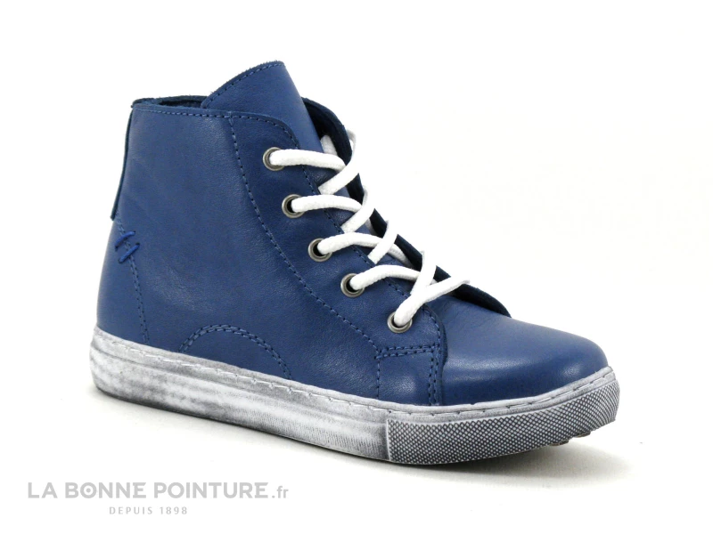 Andrea Conti 201700274 Jean - Basket Montante Enfant Cuir Bleu 3 Andrea Conti 201700274 Jean - Basket Montante Enfant Cuir Bleu