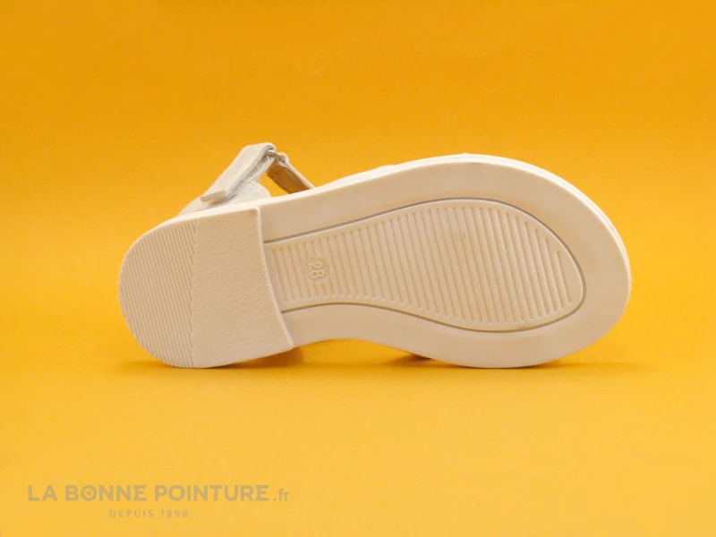 Wipop YOEUR - Blanc - Coeurs Strass - Sandale Fille 6 Wipop YOEUR - Blanc - Coeurs Strass - Sandale Fille – Image 4