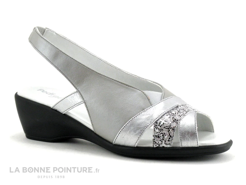 Pedi Girl LENO Argent - Gris - Nu-pieds Confort Femme 7 Pedi Girl LENO Argent - Gris - Nu-pieds Confort Femme – Image 5