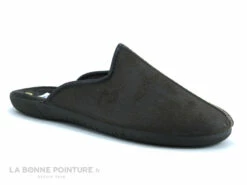 Ouf ABRIESSE Marron - 30441 - Couture Dessus - Pantoufle Mule Homme