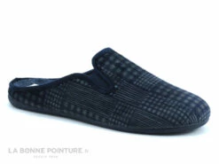 Ouf BILON Marine Gris - Rayures Et Carreaux - Pantoufle Mule Homme -LA BONNE POINTURE Soldes cd24607c73b9e66c561f35ea11d5d5ef img 3725.jpg 176111