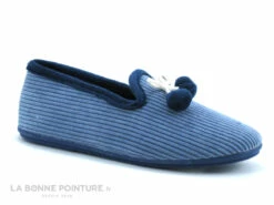 Ouf CIVET Jean - Chausson Femme Velours Cotele Bleu - Pompons -LA BONNE POINTURE Soldes cd24607c73b9e66c561f35ea11d5d5ef img 3728.jpg 176116