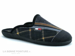 Ouf ABIDOS Noir Gris Jaune Ecossais - Pantoufle Mule Homme -LA BONNE POINTURE Soldes cd24607c73b9e66c561f35ea11d5d5ef img 3739.jpg 176127