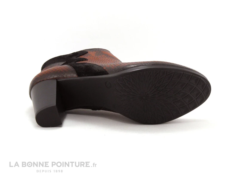 Dorking JIN D8318 Fox Negro - Bottine Orange Noir Python 9 Dorking JIN D8318 Fox Negro - Bottine Orange Noir Python – Image 7