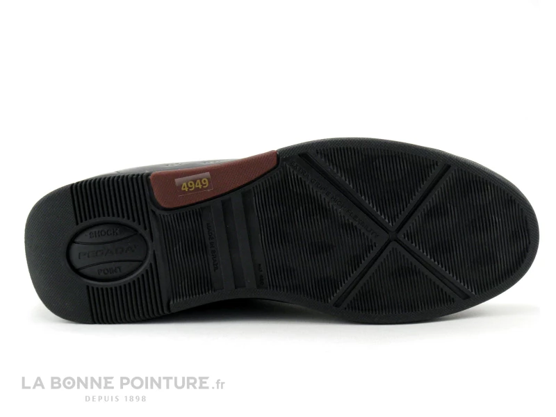 Pegada 118605-09 - Basket Basse Homme En Cuir Noir 9 Pegada 118605-09 - Basket Basse Homme En Cuir Noir – Image 7