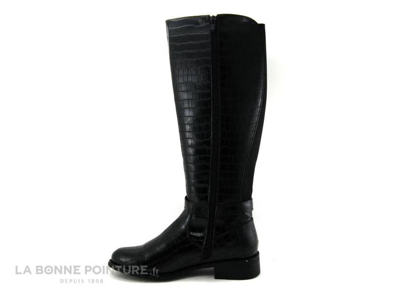 LPB ARINA Noir Croco - Botte Femme CH04BT009 5 LPB ARINA Noir Croco - Botte Femme CH04BT009 – Image 3