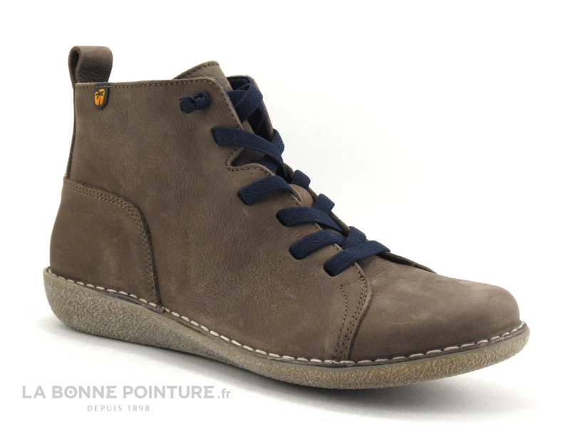 Jungla 7283 Marron - Lacet Elastique Bleu Marine - Boots Femme 7 Jungla 7283 Marron - Lacet Elastique Bleu Marine - Boots Femme – Image 5