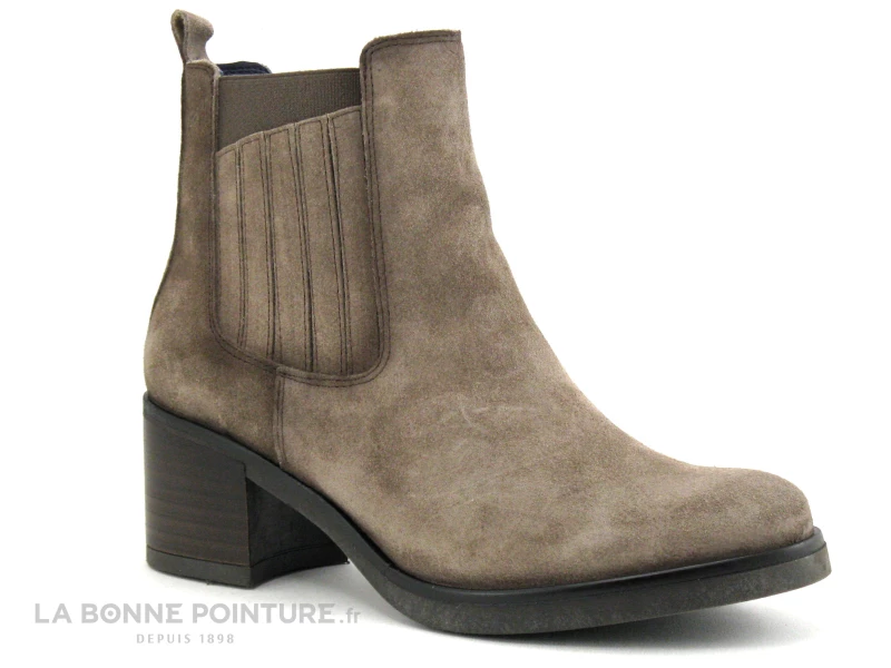 Dorking ROX D8326 Calf - Fango - Bottine Western Femme Marron Taupe 7 Dorking ROX D8326 Calf - Fango - Bottine Western Femme Marron Taupe – Image 5