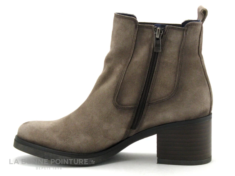 Dorking ROX D8326 Calf - Fango - Bottine Western Femme Marron Taupe 5 Dorking ROX D8326 Calf - Fango - Bottine Western Femme Marron Taupe – Image 3
