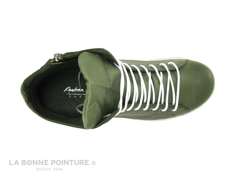 Andrea Conti 0341500 Olive - Basket Montante Kaki 8 Andrea Conti 0341500 Olive - Basket Montante Kaki – Image 6