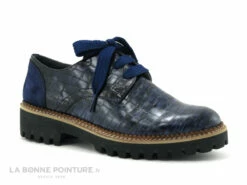 Folies COPOS Bleu Marine - Chaussure Derbi Femme