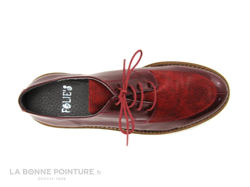 Folies COLA Rouge Bordeaux - Chaussure Basse Femme 8 Folies COLA Rouge Bordeaux - Chaussure Basse Femme – Image 6