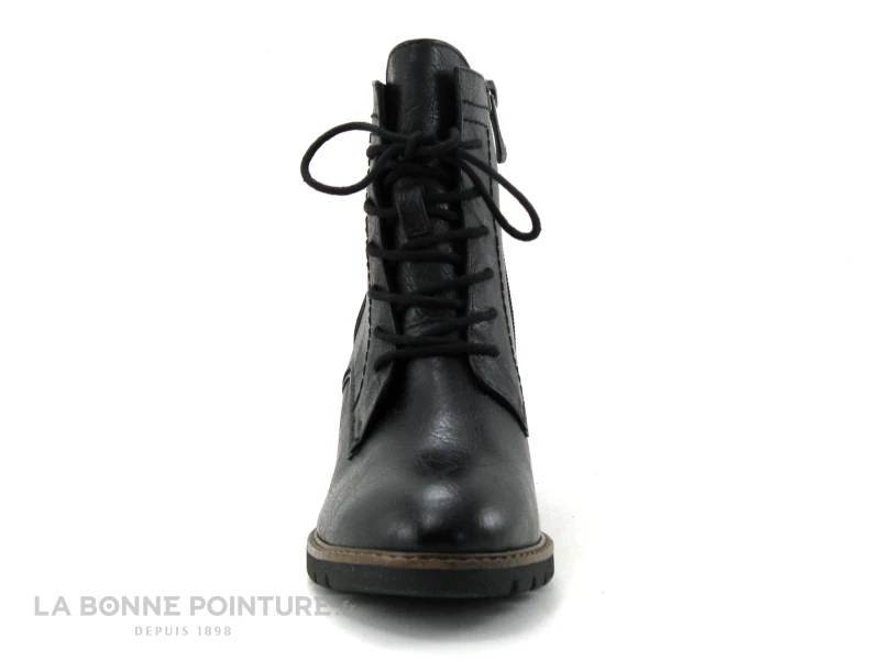 Marco Tozzi 2-25219-27 Black Antic - Boots Talon Haut Lacet Et Zip 4 Marco Tozzi 2-25219-27 Black Antic - Boots Talon Haut Lacet Et Zip – Image 2