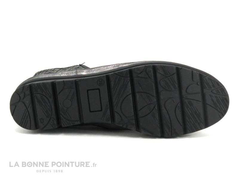 Pedi Girl GIPSY Noir Bronze - Bottine Femme Semelle Compensee 9 Pedi Girl GIPSY Noir Bronze - Bottine Femme Semelle Compensee – Image 7