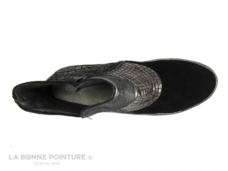 Pedi Girl GIPSY Noir Bronze - Bottine Femme Semelle Compensee 8 Pedi Girl GIPSY Noir Bronze - Bottine Femme Semelle Compensee – Image 6