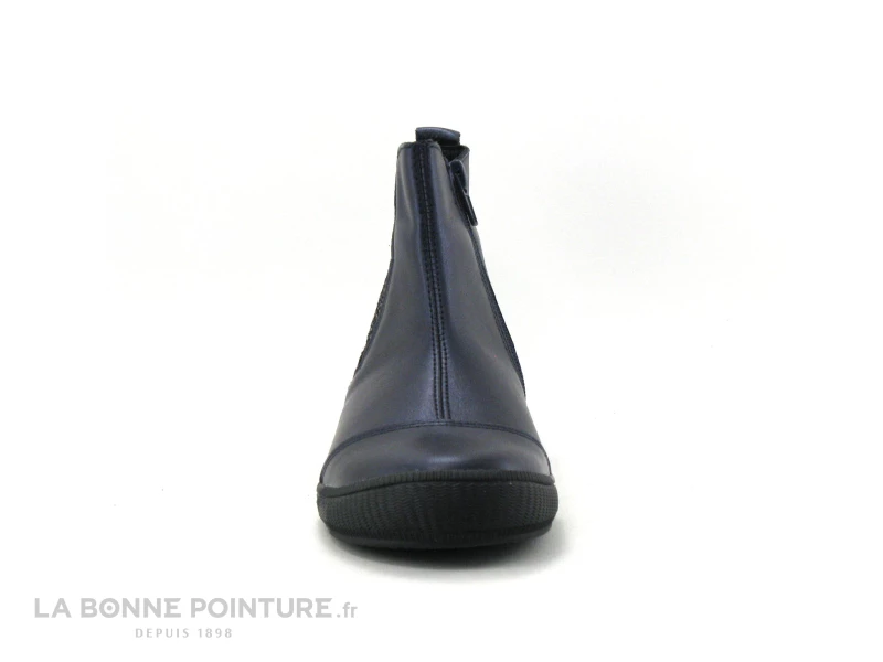 Bopy SIROKER Marine - Cuir Metal - Paillettes - Bottine Fille 4 Bopy SIROKER Marine - Cuir Metal - Paillettes - Bottine Fille – Image 2