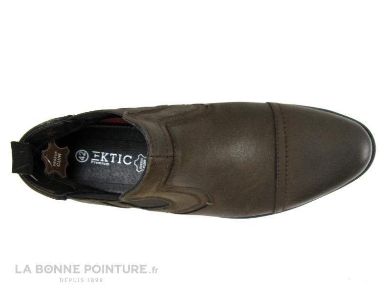 Ektic GONDOLE Chocolat - Boots Chelsea Homme Cuir Marron 8 Ektic GONDOLE Chocolat - Boots Chelsea Homme Cuir Marron – Image 6