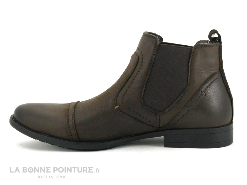 Ektic GONDOLE Chocolat - Boots Chelsea Homme Cuir Marron 5 Ektic GONDOLE Chocolat - Boots Chelsea Homme Cuir Marron – Image 3