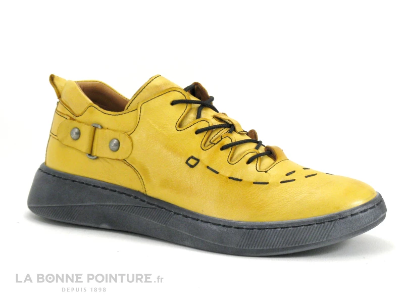 Karyoka BOBER Jaune - Chaussure Basse Femme Cuir Jaune 7 Karyoka BOBER Jaune - Chaussure Basse Femme Cuir Jaune – Image 5