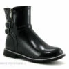 Wipop Wolys Noir-boots Fille Vernies Zip