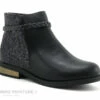 Wipop JELLE Noir - Boots Fille A Zip