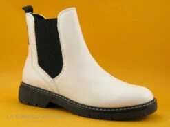 Marco Tozzi 2-25404-27- Bottine Blanche - Elastique Noir -LA BONNE POINTURE Soldes cd24607c73b9e66c561f35ea11d5d5ef img 4462.jpg 165250