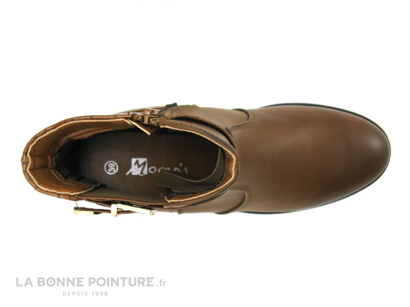 Morans TANAKA 29026 Marron - Arriere Croco - Bottine Talon Large 5 Morans TANAKA 29026 Marron - Arriere Croco - Bottine Talon Large – Image 3