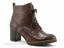 Marco Tozzi 2-25219-27 Cognac Struct - Bottine Marron Talon Large -LA BONNE POINTURE Soldes cd24607c73b9e66c561f35ea11d5d5ef img 4620.jpg 165432