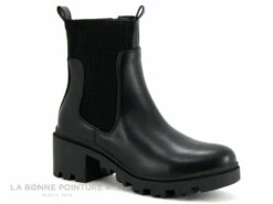 The Divine Factory RW4719 - Bottine Chelsea Avec Zip - Talon Large