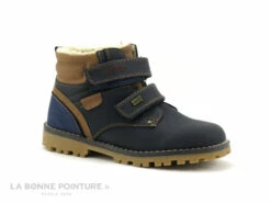 BM Footwear 2160106 Bleu Marine - Boots GARCON 2 Velcros