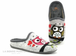 CM Confort 66700437 Gris - Hibou Rose - Hibou Marron - Pantoufle Mule -LA BONNE POINTURE Soldes cd24607c73b9e66c561f35ea11d5d5ef img 4734.jpg 177372