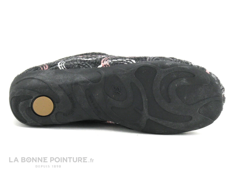 Maison Espadrille 6946 Sans Gene Chevron Noir Rose - Chausson Femme 8 Maison Espadrille 6946 Sans Gene Chevron Noir Rose - Chausson Femme – Image 6