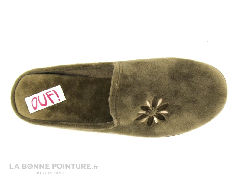 Ouf TALAIS Taupe - Velours - Pantoufle Mule Femme 5 Ouf TALAIS Taupe - Velours - Pantoufle Mule Femme – Image 3