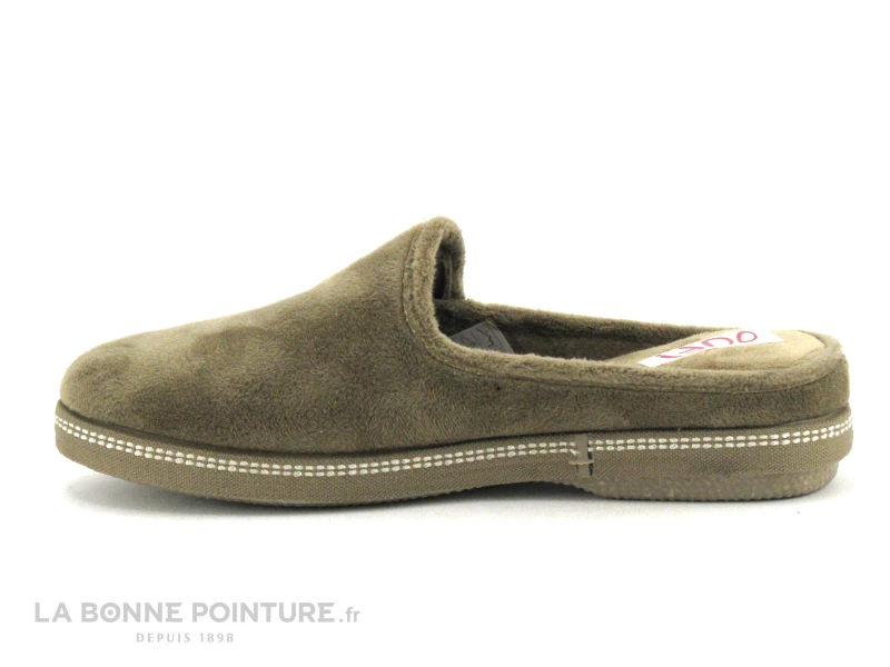 Ouf TALAIS Taupe - Velours - Pantoufle Mule Femme 4 Ouf TALAIS Taupe - Velours - Pantoufle Mule Femme – Image 2