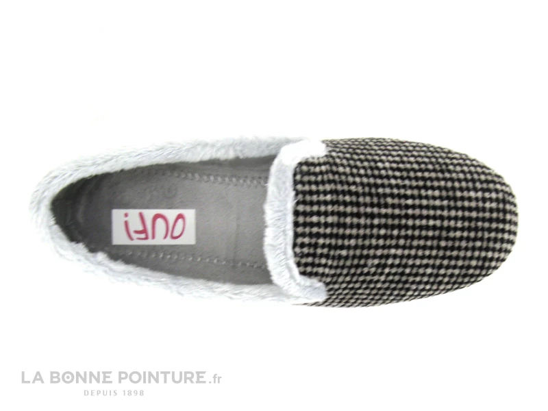 Ouf MALEXIA Gris - Noir - Chausson Souple Femme 4 Ouf MALEXIA Gris - Noir - Chausson Souple Femme – Image 2