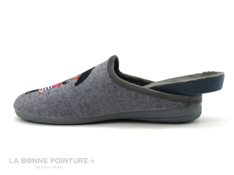 Maison Espadrille 6743-3 Gris - Bonhomme Moustachu Et Baguette 6 Maison Espadrille 6743-3 Gris - Bonhomme Moustachu Et Baguette – Image 4
