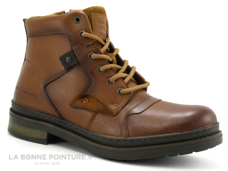 Redskins TRIOMPHE Cognac NS89147 - Boots Homme Cuir Marron 7 Redskins TRIOMPHE Cognac NS89147 - Boots Homme Cuir Marron – Image 5