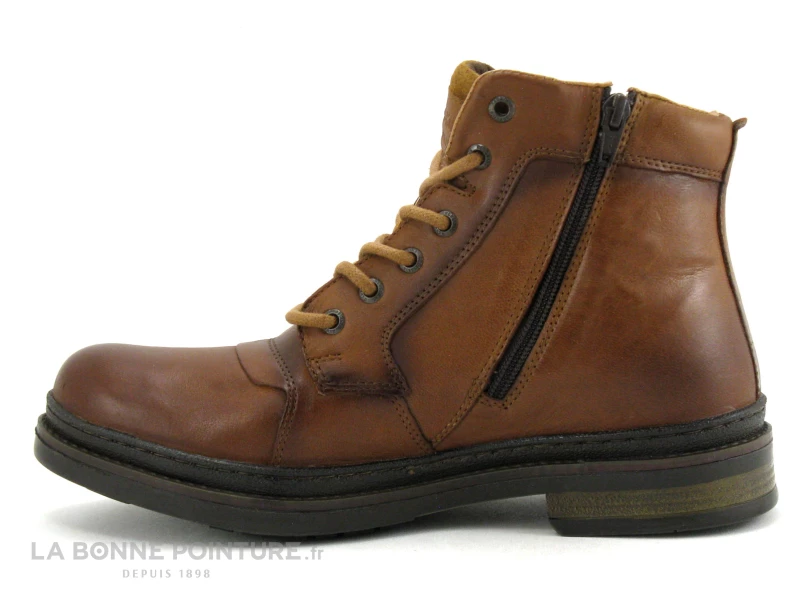 Redskins TRIOMPHE Cognac NS89147 - Boots Homme Cuir Marron 5 Redskins TRIOMPHE Cognac NS89147 - Boots Homme Cuir Marron – Image 3