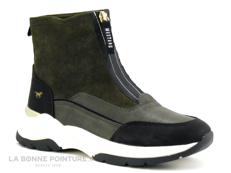 Mustang 1438 501 770 Militaire - Bottine Kaki Femme 7 Mustang 1438 501 770 Militaire - Bottine Kaki Femme – Image 5