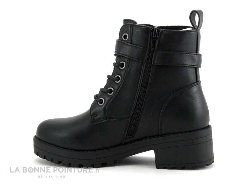 Happy Bee B850860 Black - Boots Fille Noire - Semelle Epaisse Et Crantee 4 Happy Bee B850860 Black - Boots Fille Noire - Semelle Epaisse Et Crantee – Image 2