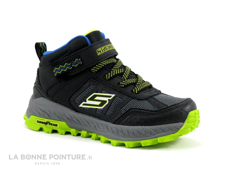 Skechers FUSE TREAD TREKOR Noir Bleu Jaune - Boots GARCON 3 Skechers FUSE TREAD TREKOR Noir Bleu Jaune - Boots GARCON