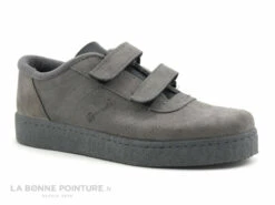 Morans SAMY - Gris - Basket Velcro Homme