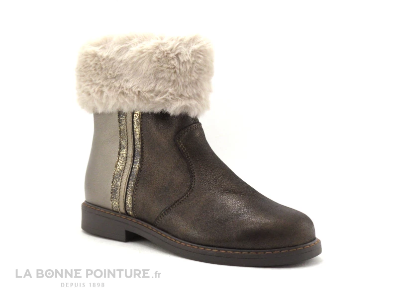 Bopy Sesport Bronze - Bottines Fille Marron Fourrure Zip 3 Bopy Sesport Bronze - Bottines Fille Marron Fourrure Zip