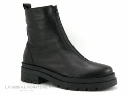 Morans VILMA Noir - Boots Femme Noire - Zip Dessus - Semelle Plateforme